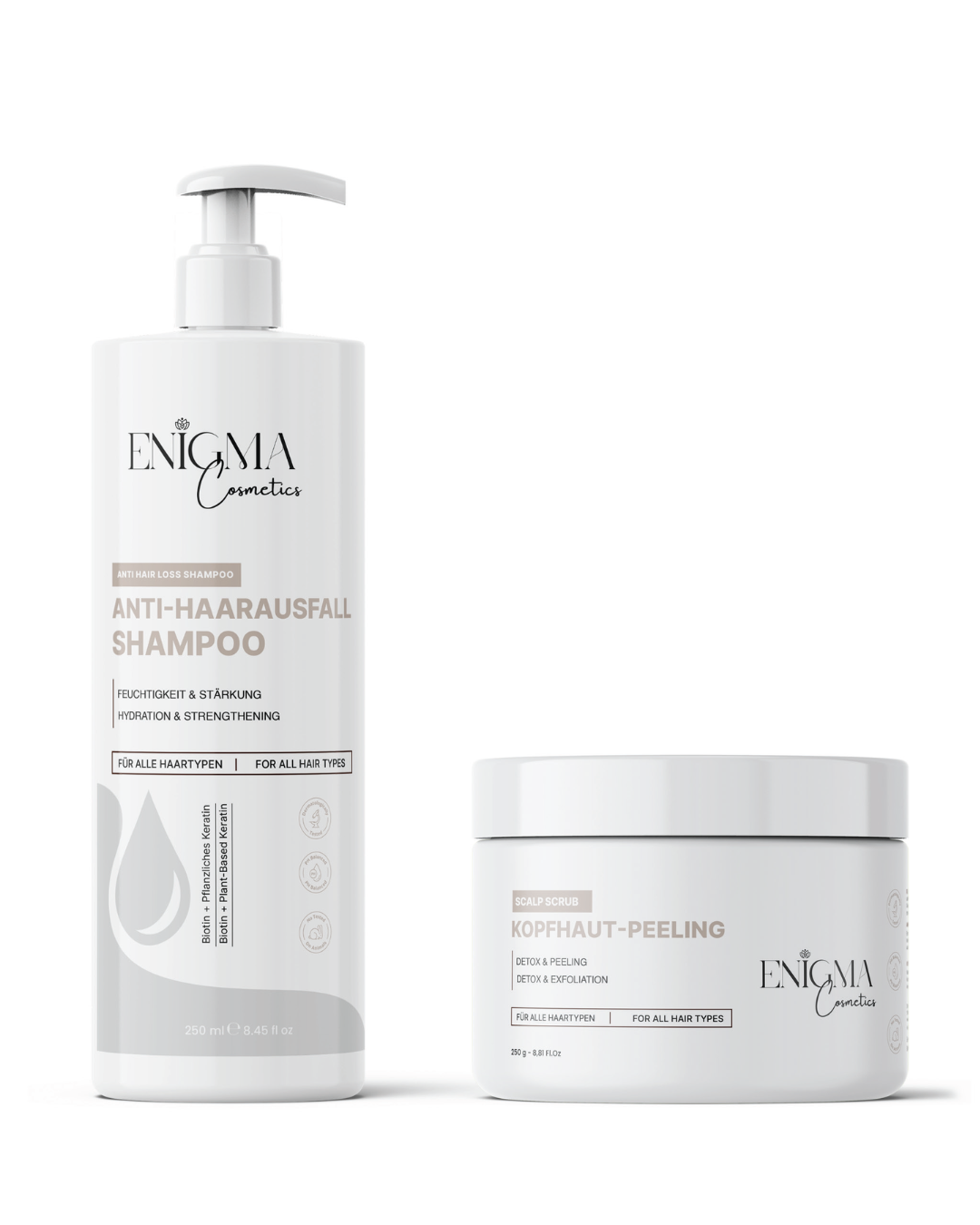 Enigma Cosmetics Haarpflege-Duo – Für gesunde, kräftige Haare von der Wurzel an