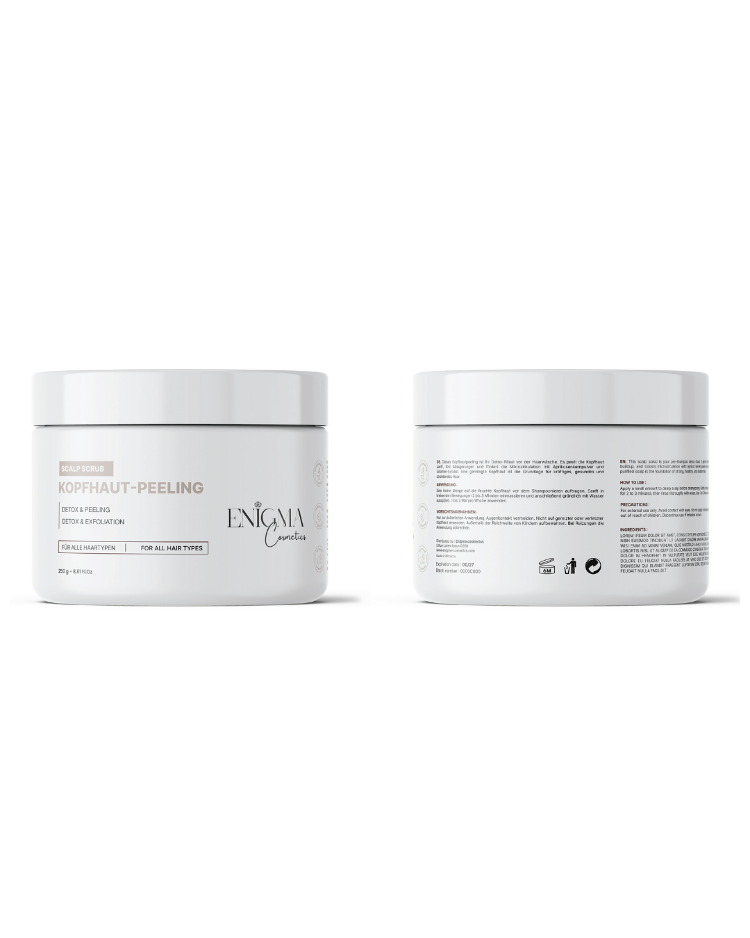 Enigma Cosmetics Kopfhaut-Peeling – Detox & Tiefenreinigung