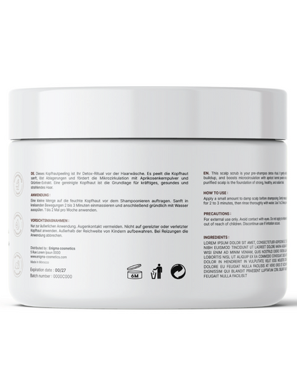 Enigma Cosmetics Kopfhaut-Peeling – Detox & Tiefenreinigung